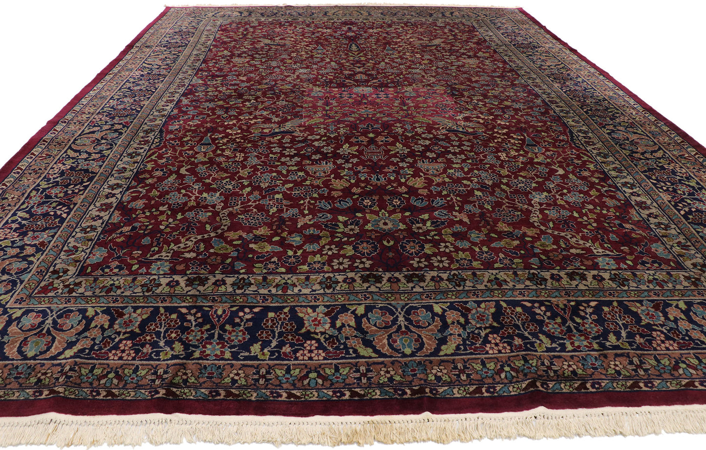 10 x 14 Antique Indian Agra Rug 77541