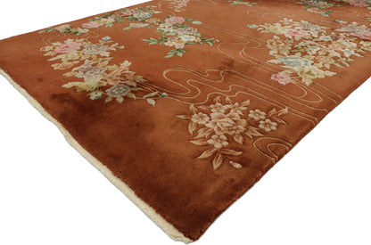 6 x 9 Antique Chinese Art Deco Rug 77543