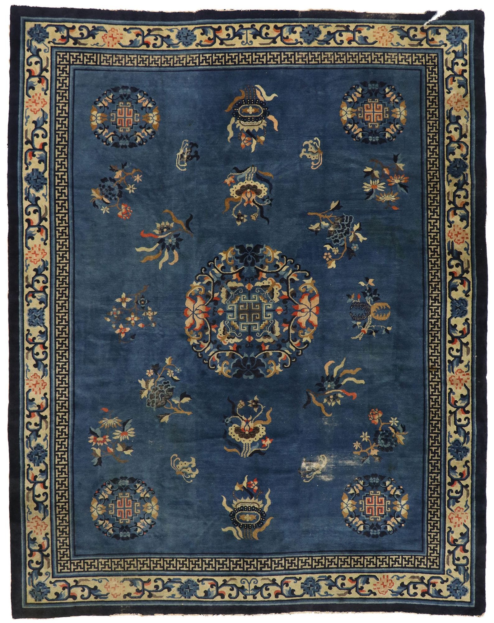 9 x 11 Antique Chinese Peking Rug 77544