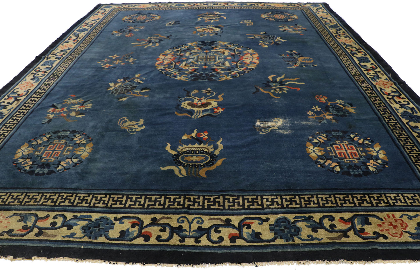 9 x 11 Antique Chinese Peking Rug 77544