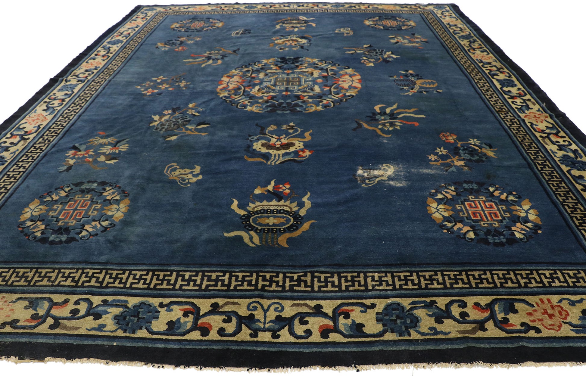 9 x 11 Antique Chinese Peking Rug 77544
