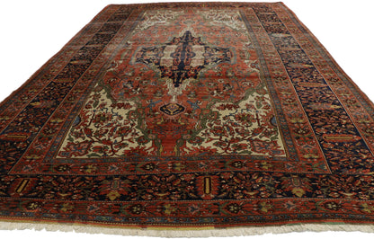 8 x 13 Antique Persian Farahan Rug 77547