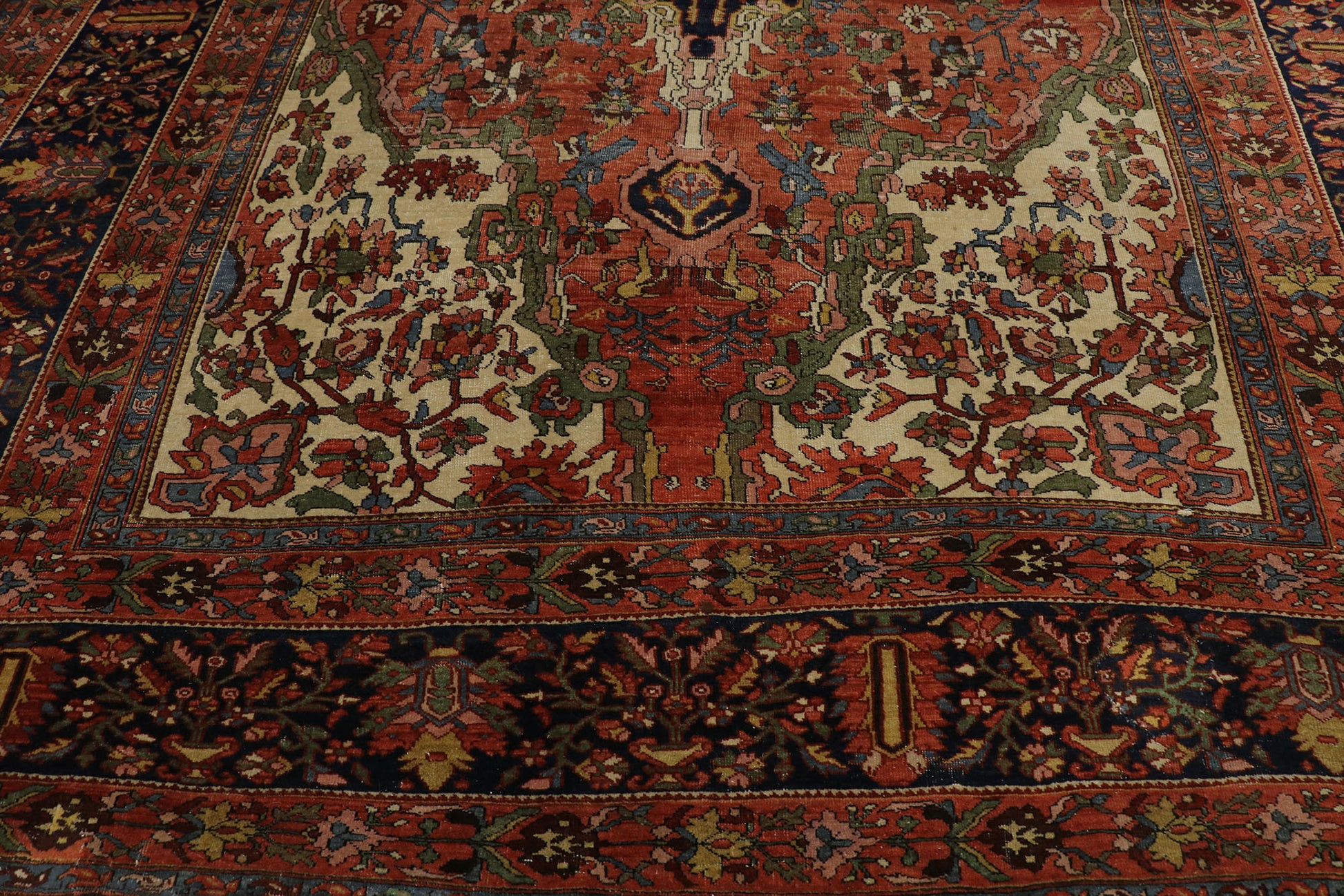 8 x 13 Antique Persian Farahan Rug 77547
