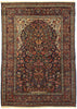 4 x 5 Antique Persian Kashan Vase Prayer Rug 77549