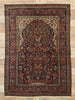 4 x 5 Antique Persian Kashan Vase Prayer Rug 77549