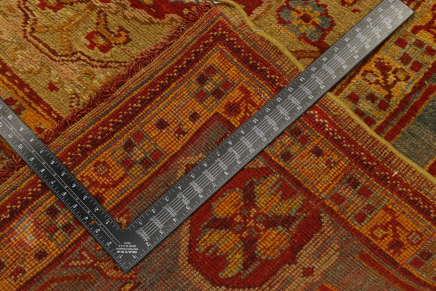 12 x 17 Antique Turkish Oushak Rug 77550