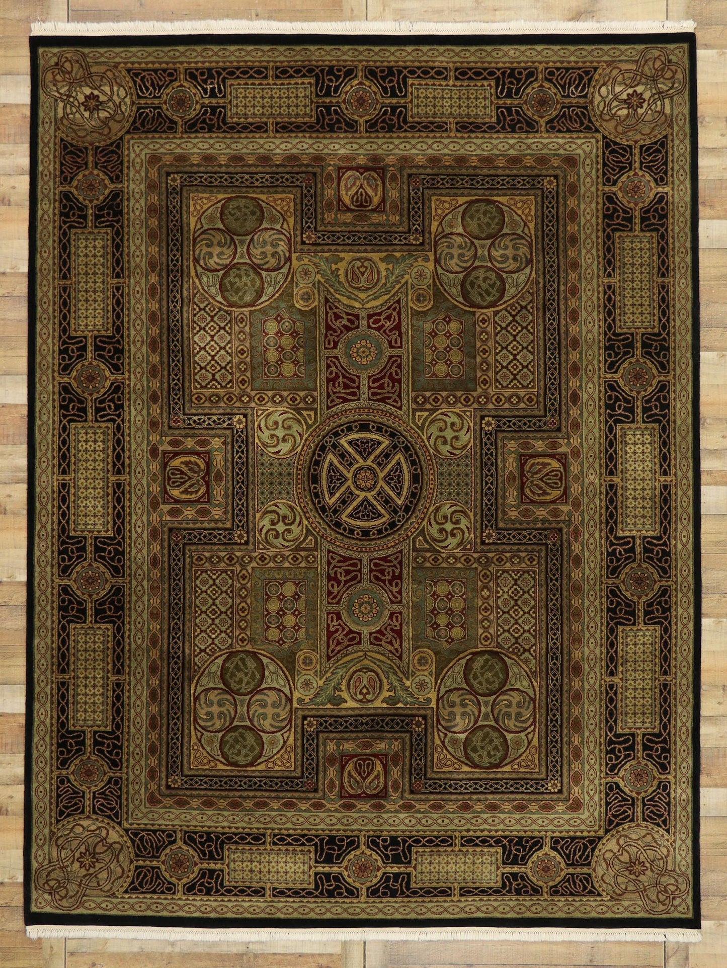 9 x 12 Vintage Indian Rug 77553