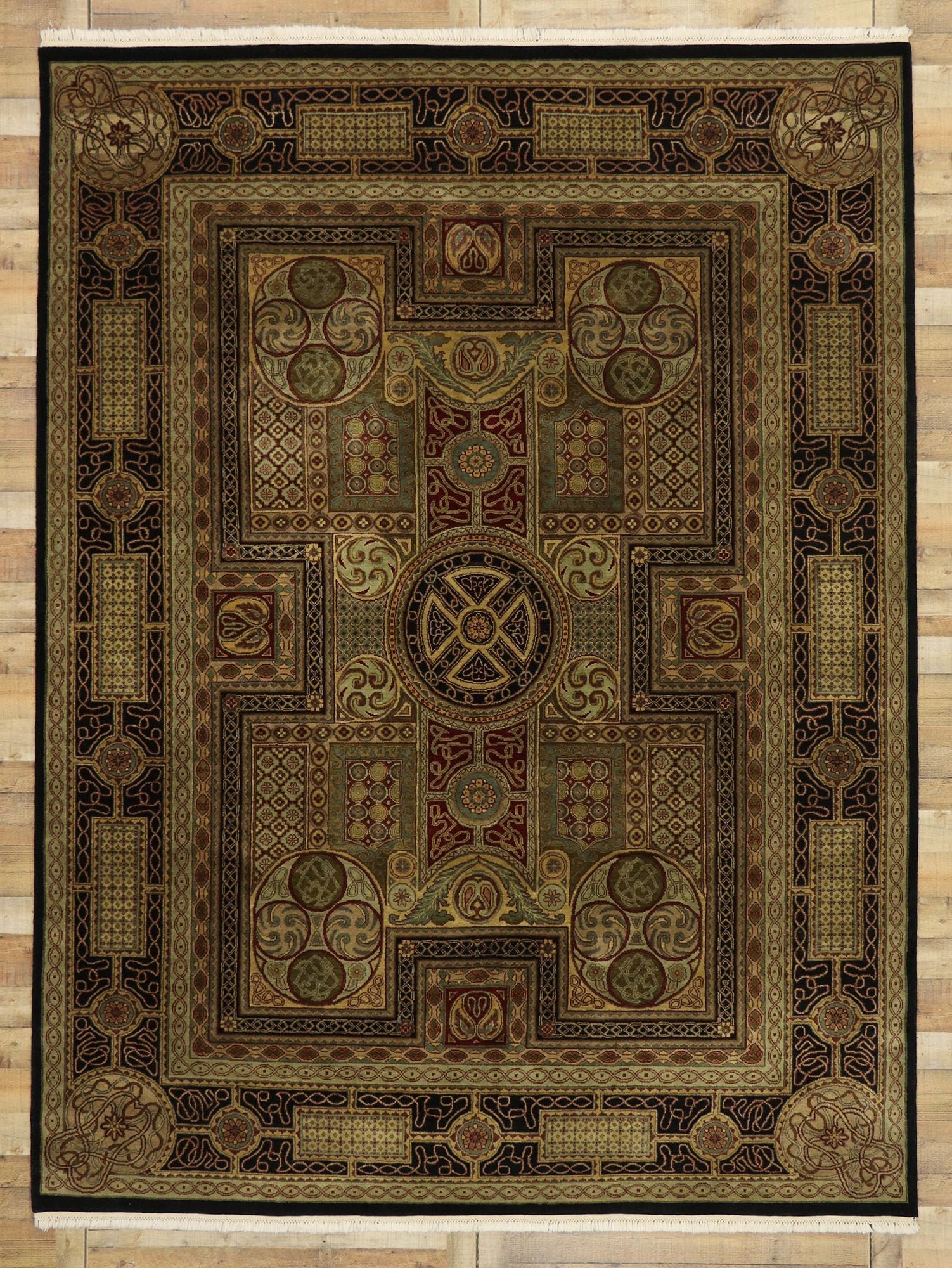9 x 12 Vintage Indian Rug 77553