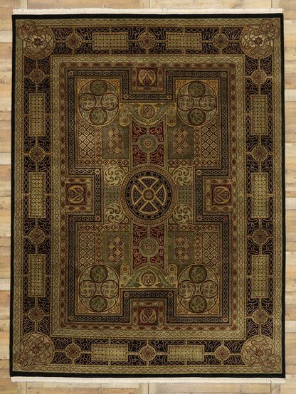 9 x 12 Vintage Indian Rug 77553