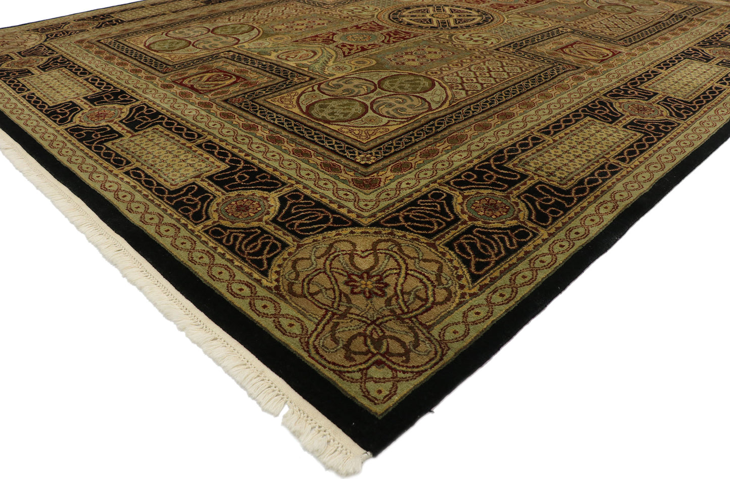 9 x 12 Vintage Indian Rug 77553