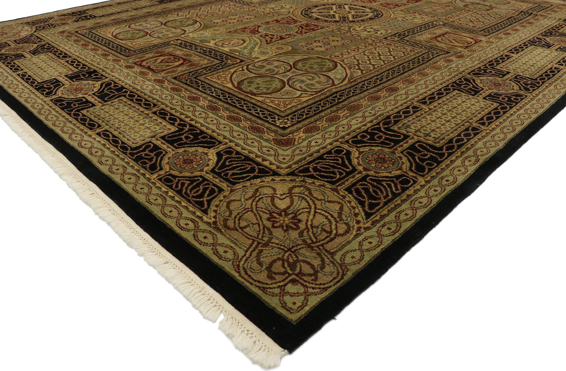9 x 12 Vintage Indian Rug 77553