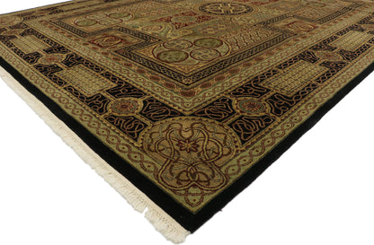 9 x 12 Vintage Indian Rug 77553