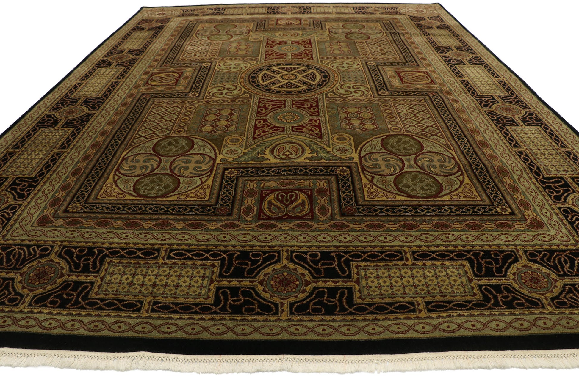 9 x 12 Vintage Indian Rug 77553