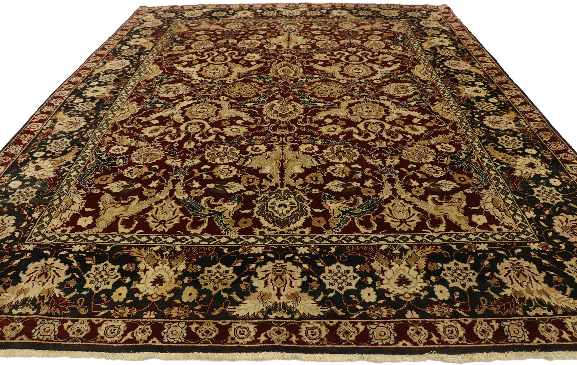 8 x 10 Traditional Vintage Indian Rug 77554