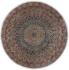 10 x 10 Vintage Persian Tabriz Round Rug 77558