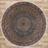 10 x 10 Vintage Persian Tabriz Round Rug 77558