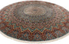 10 x 10 Vintage Persian Tabriz Round Rug 77558