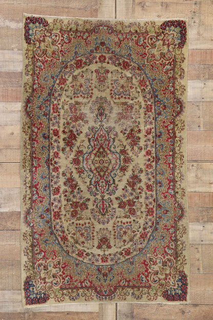 3 x 5 Antique Persian Kerman Rug 77560