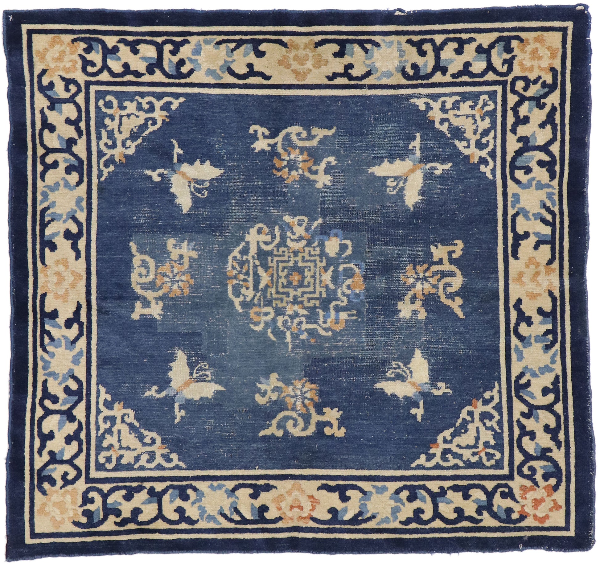 4 x 4 Antique Chinese Peking Rug 77561