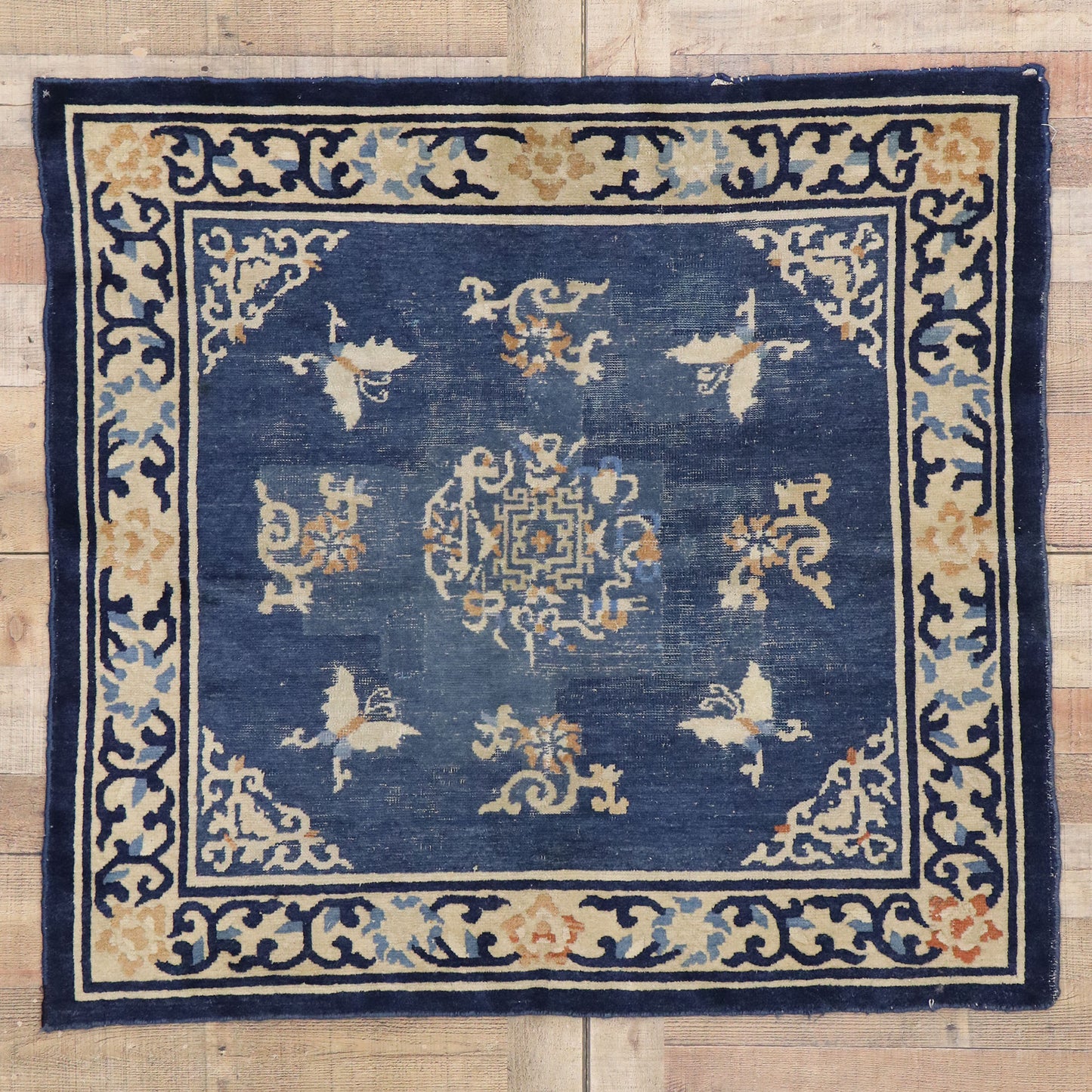 4 x 4 Antique Chinese Peking Rug 77561