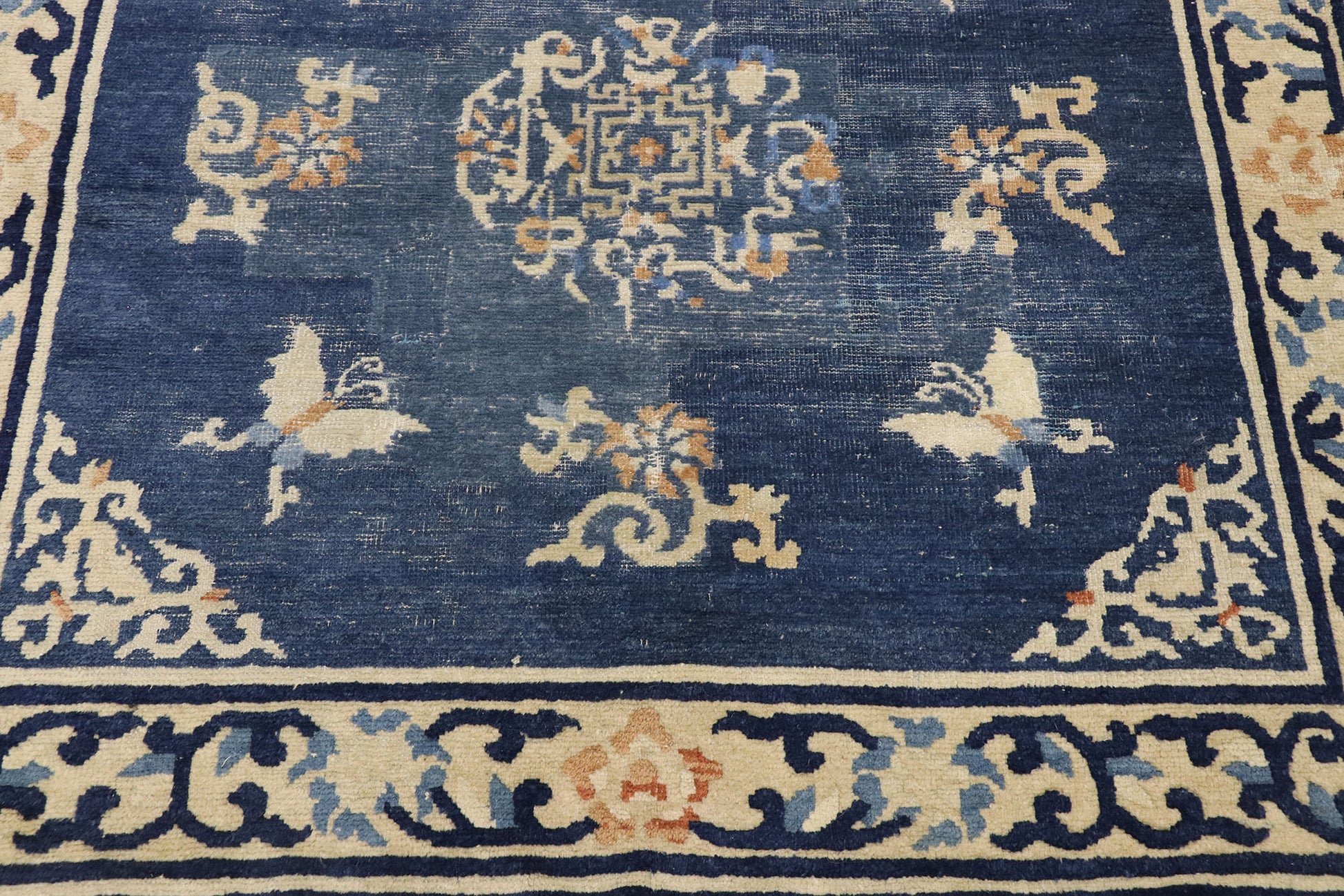 4 x 4 Antique Chinese Peking Rug 77561
