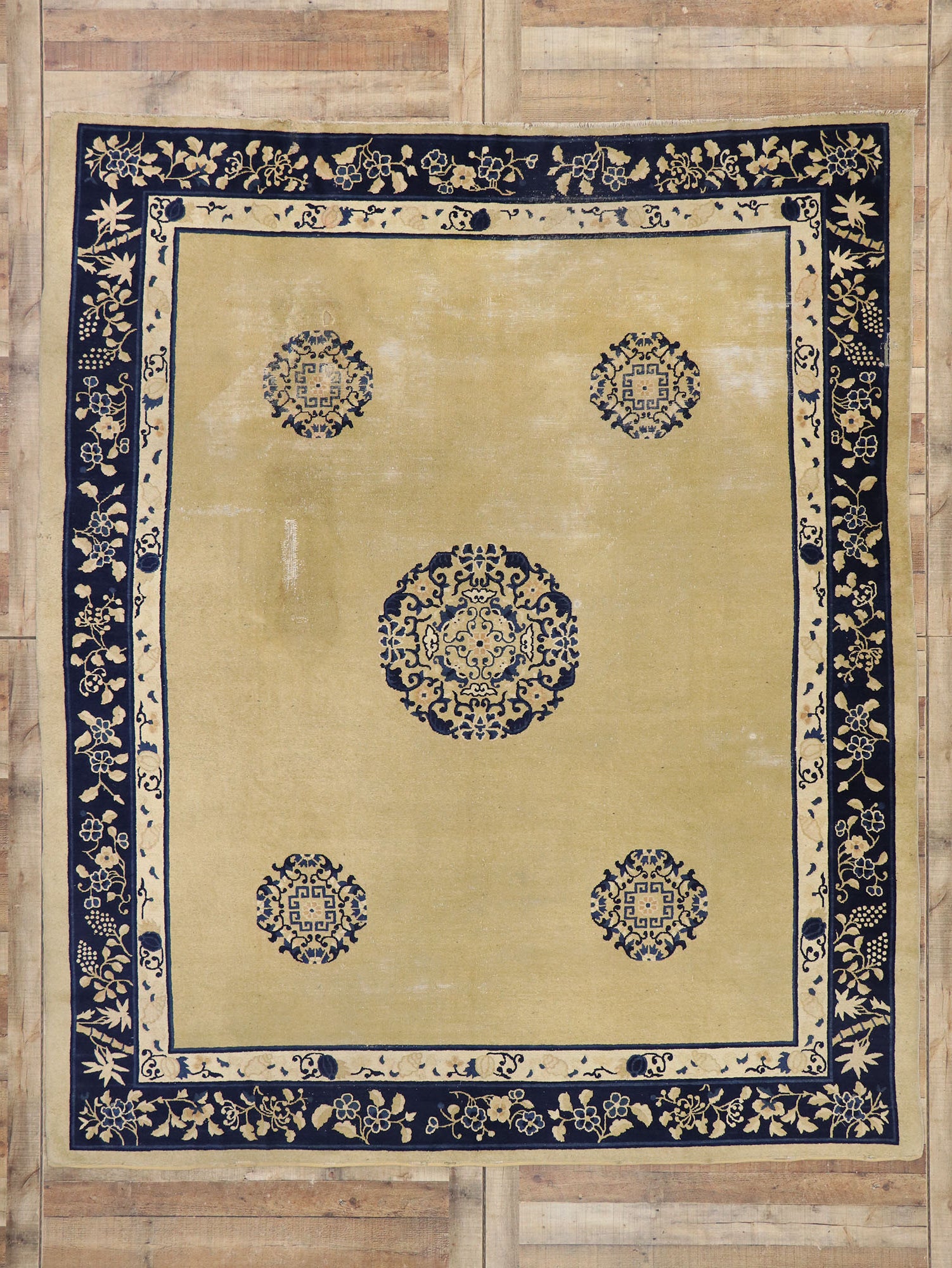 8 x 9 Antique Chinese Peking Rug 77562
