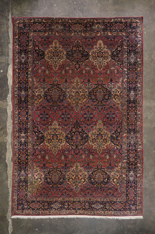 12 x 17 Antique Persian Lilihan Rug 77565