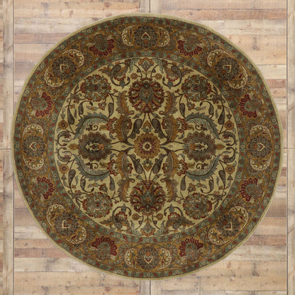 8 x 8 Vintage Indian Round Rug 77567