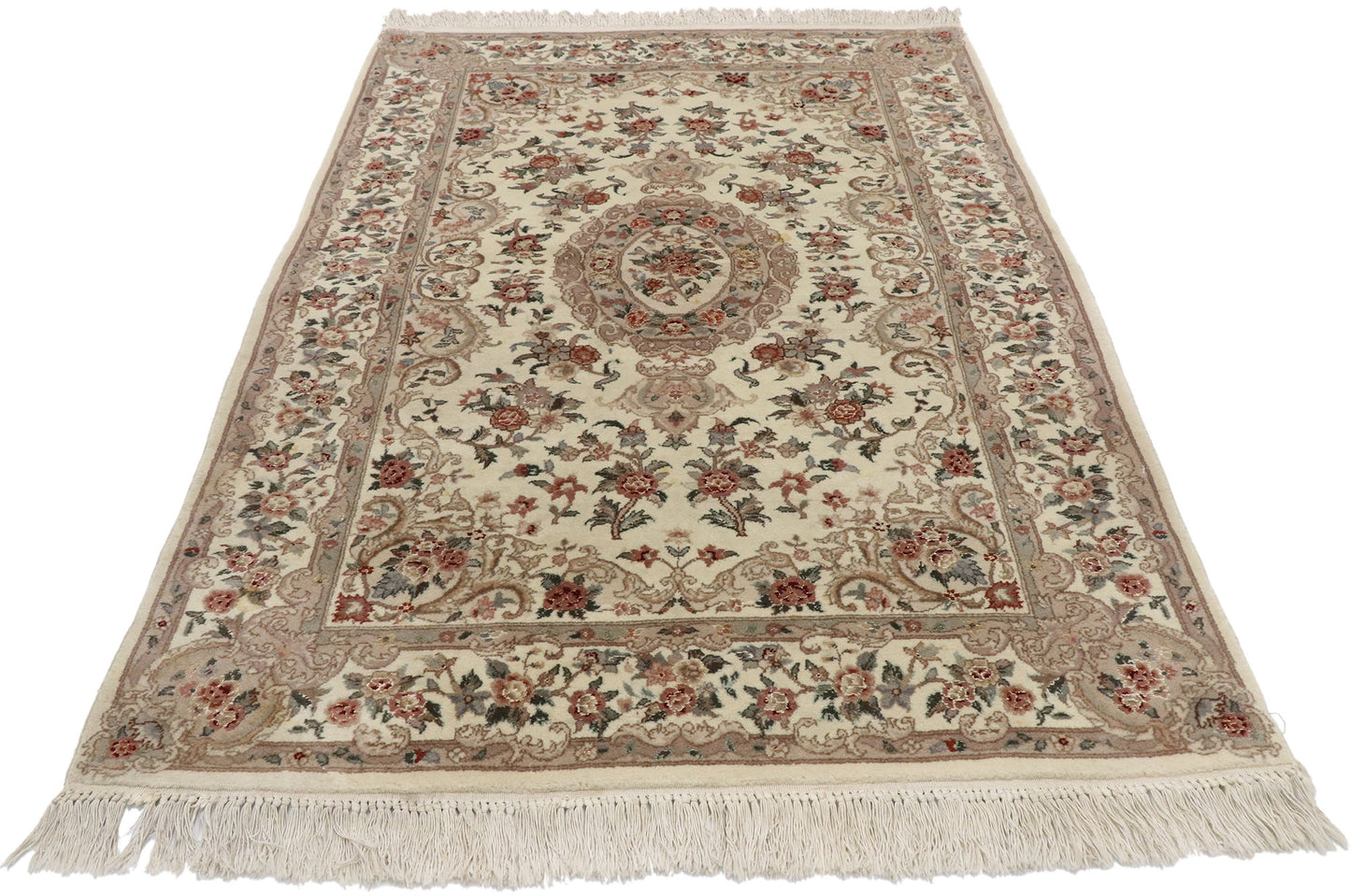 4 x 6 Vintage Chinese Tabriz Rug 77570