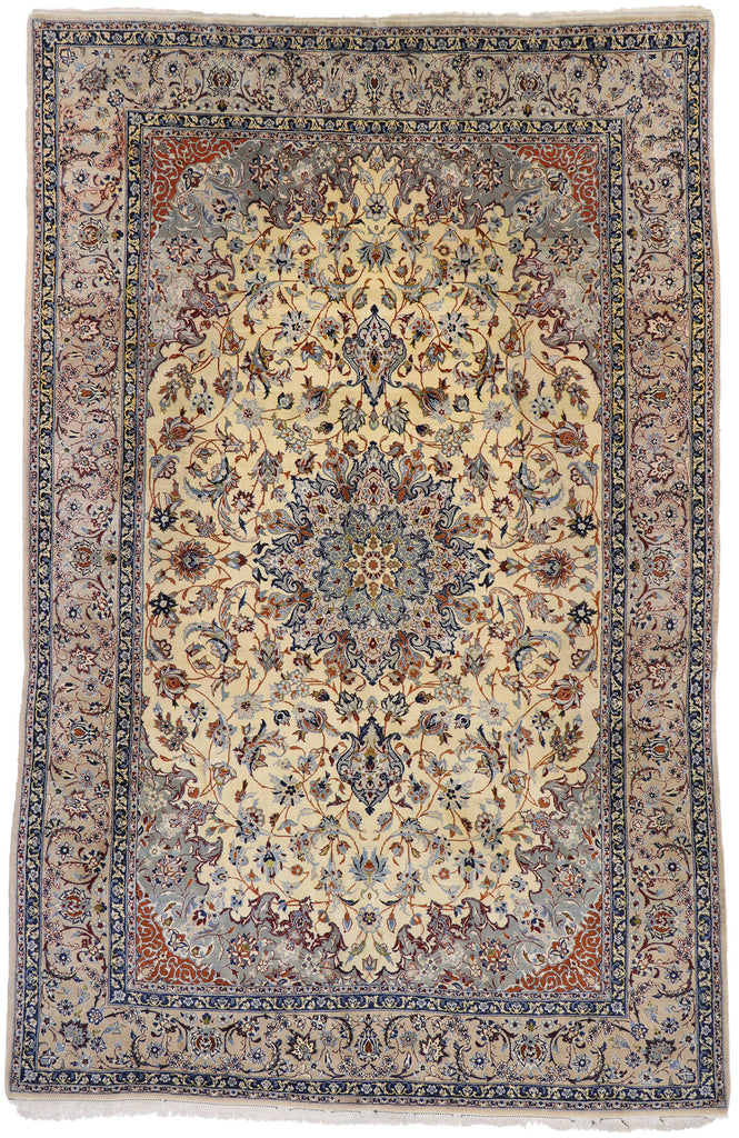 8 x 13 Vintage Persian Nain Rug 77571