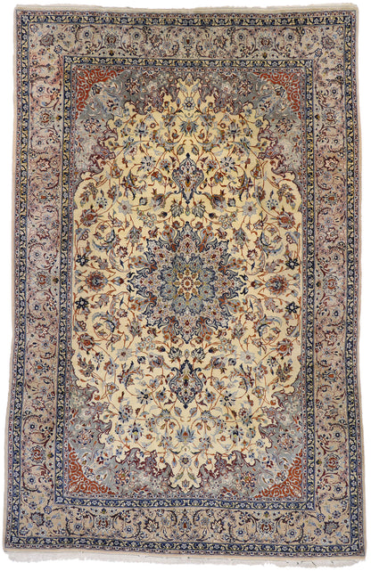 8 x 13 Vintage Persian Nain Rug 77571