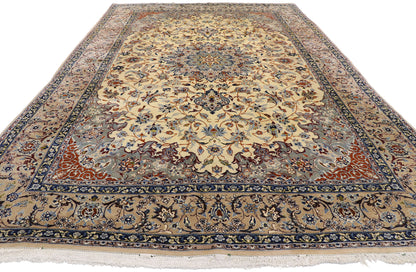 8 x 13 Vintage Persian Nain Rug 77571