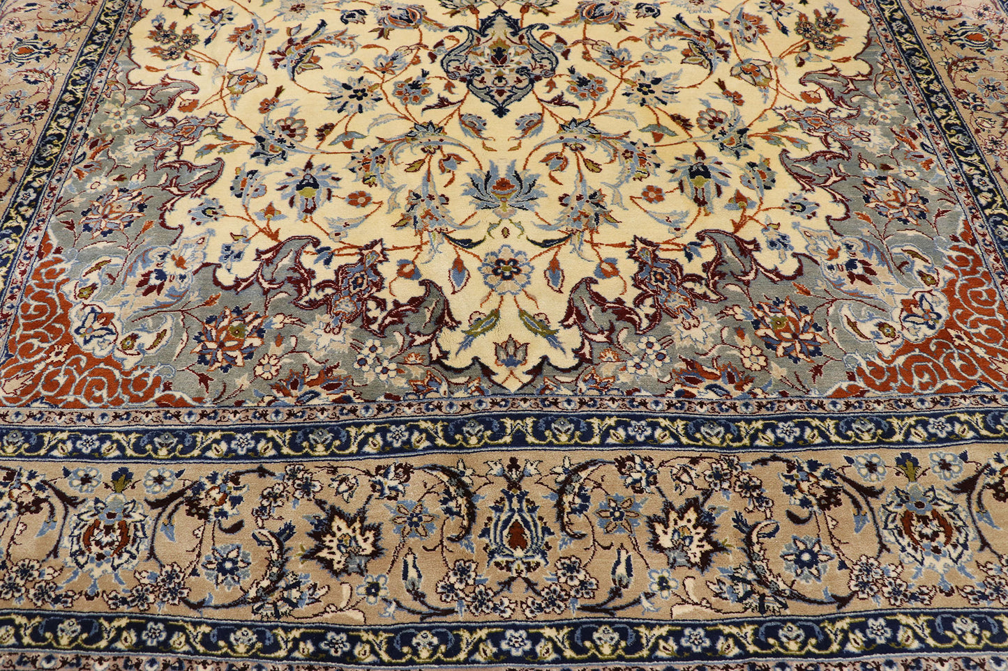 8 x 13 Vintage Persian Nain Rug 77571