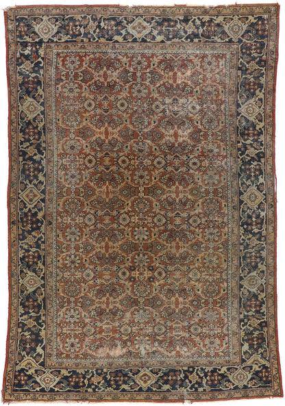 8 x 12 Antique Persian Mahal Rug 77572