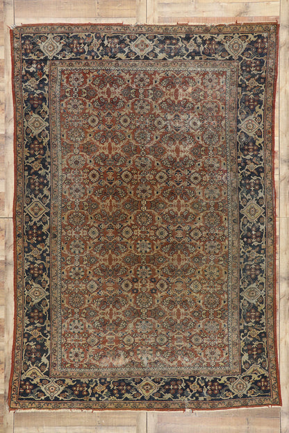 8 x 12 Antique Persian Mahal Rug 77572