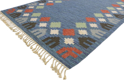 5 x 9 Vintage Swedish Kilim Rug 77574