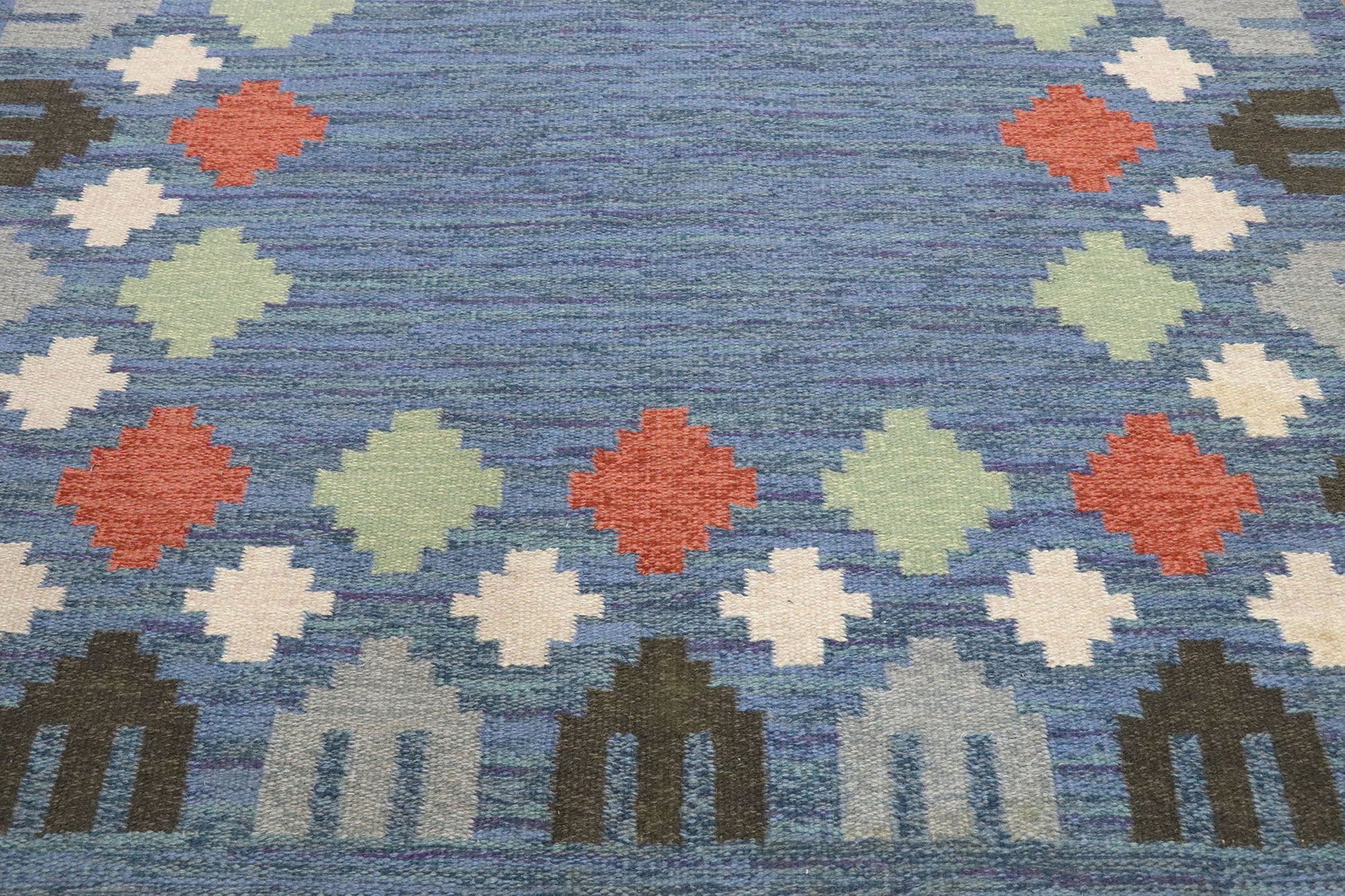 5 x 9 Vintage Swedish Kilim Rug 77574