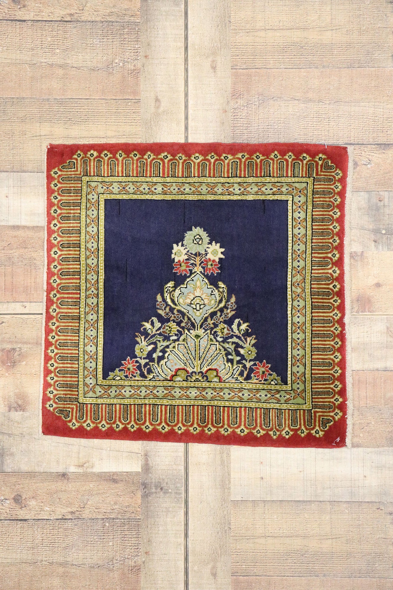 2 x 2 Vintage Persian Kerman Rug 77578