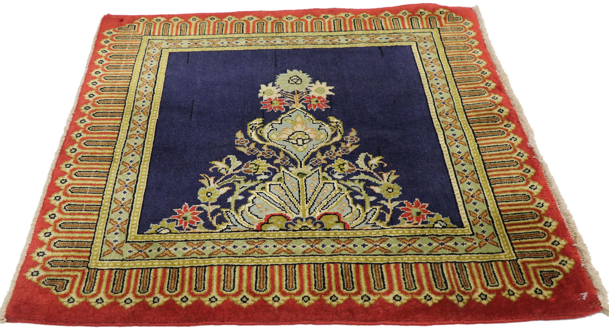 2 x 2 Vintage Persian Kerman Rug 77578
