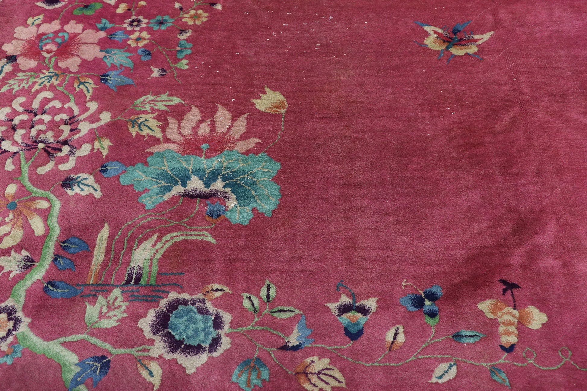 9 x 11 Antique Chinese Art Deco Rug 77581