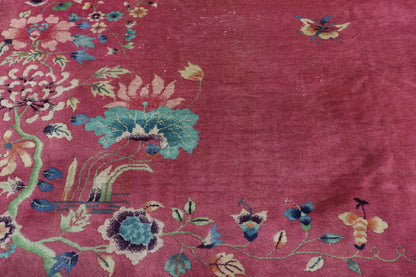 9 x 11 Antique Chinese Art Deco Rug 77581