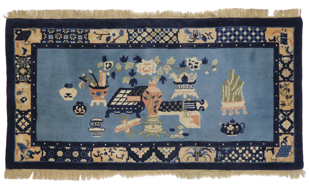 2 x 5 Antique Chinese Baotou Rug 77586