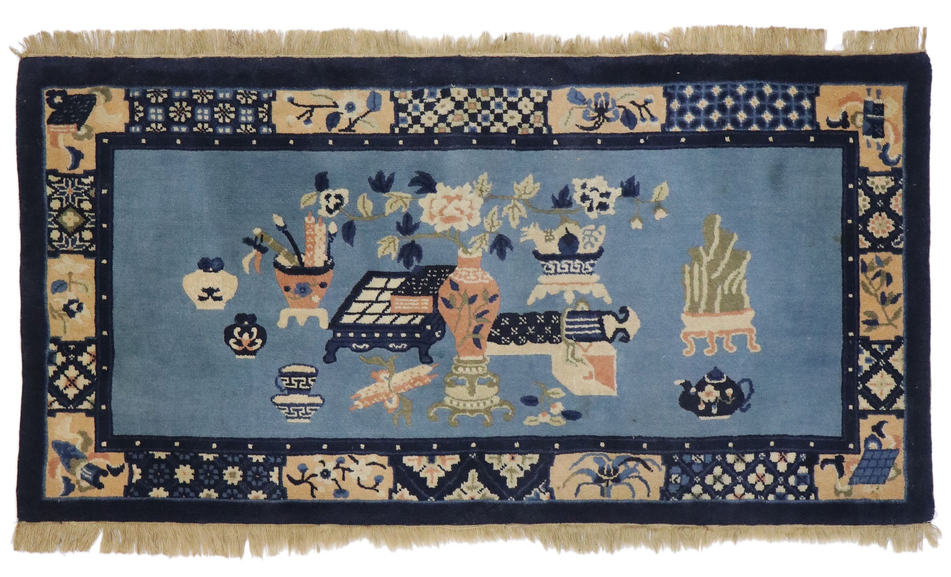 2 x 5 Antique Chinese Baotou Rug 77586