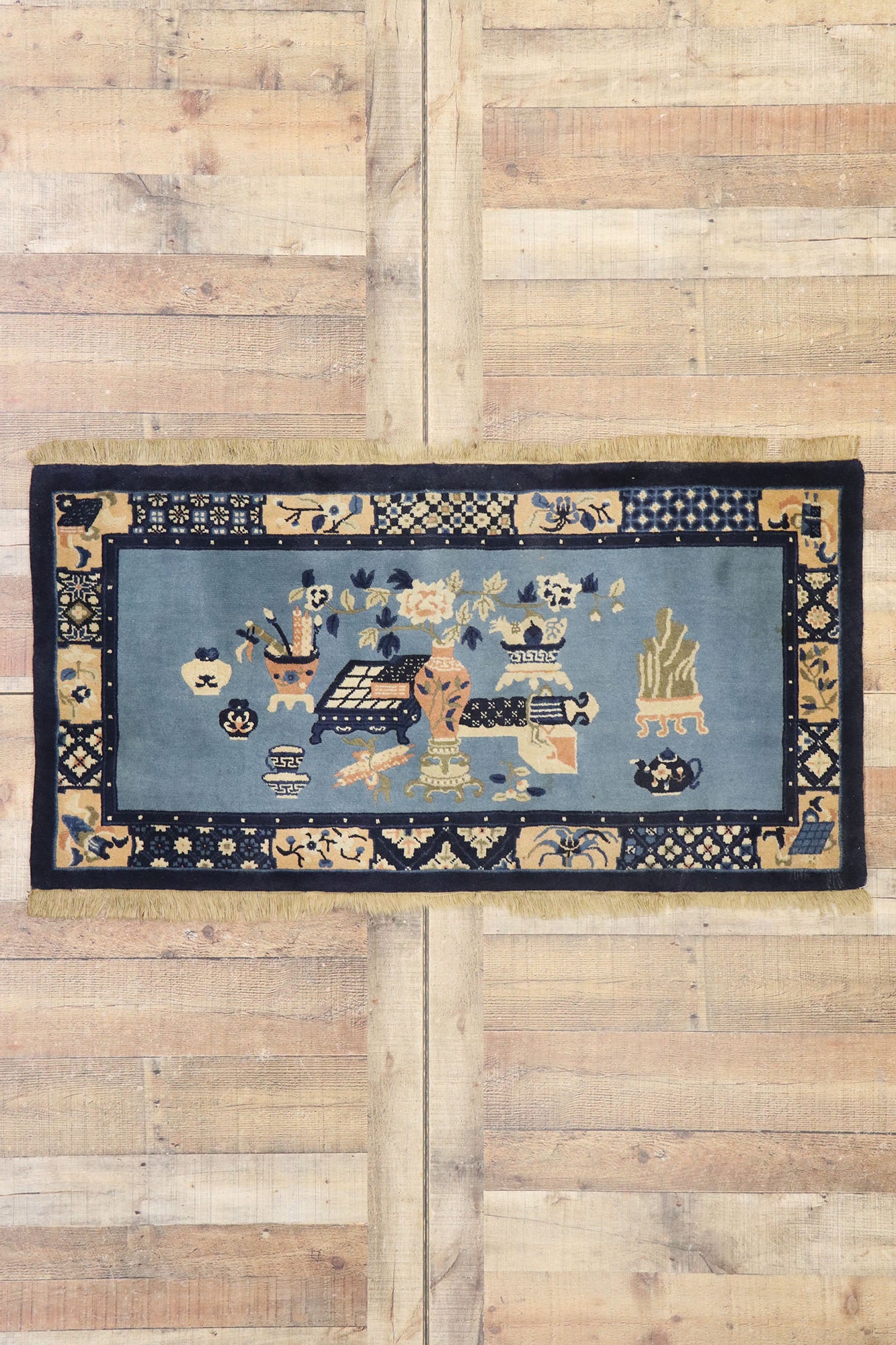 2 x 5 Antique Chinese Baotou Rug 77586