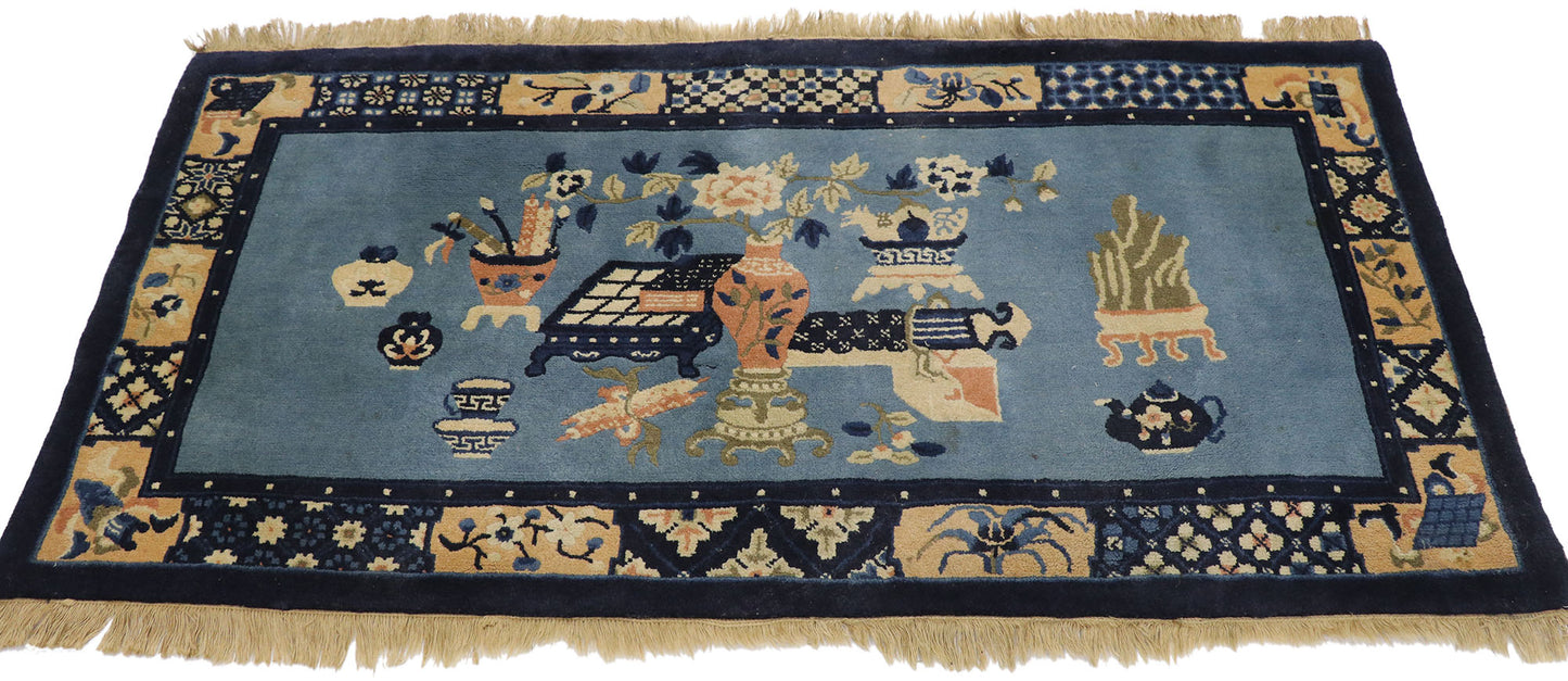 2 x 5 Antique Chinese Baotou Rug 77586