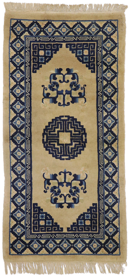 2 x 5 Antique Chinese Baotou Rug 77588