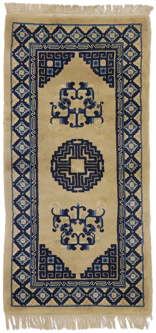 2 x 5 Antique Chinese Baotou Rug 77588