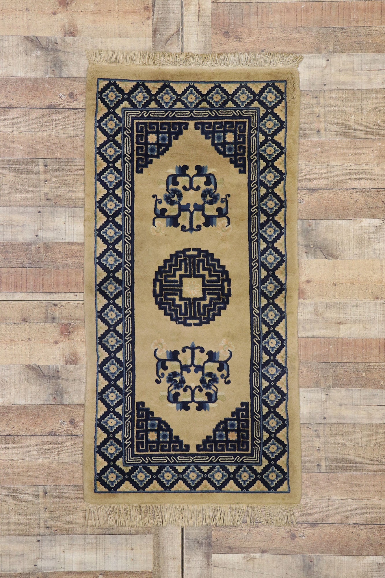 2 x 5 Antique Chinese Baotou Rug 77588