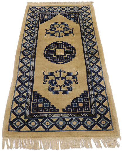 2 x 5 Antique Chinese Baotou Rug 77588