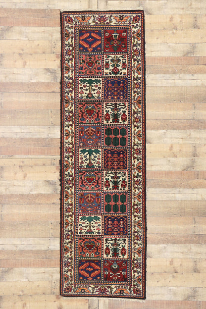 3 x 9 Vintage Persian Bakhtiari Rug 77595